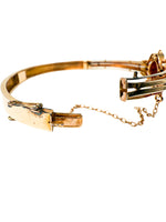 Laden Sie das Bild in den Galerie-Viewer, Antikes Armband aus 585er Gelbgold mit Diamant | Jugendstil um 1890–1905
