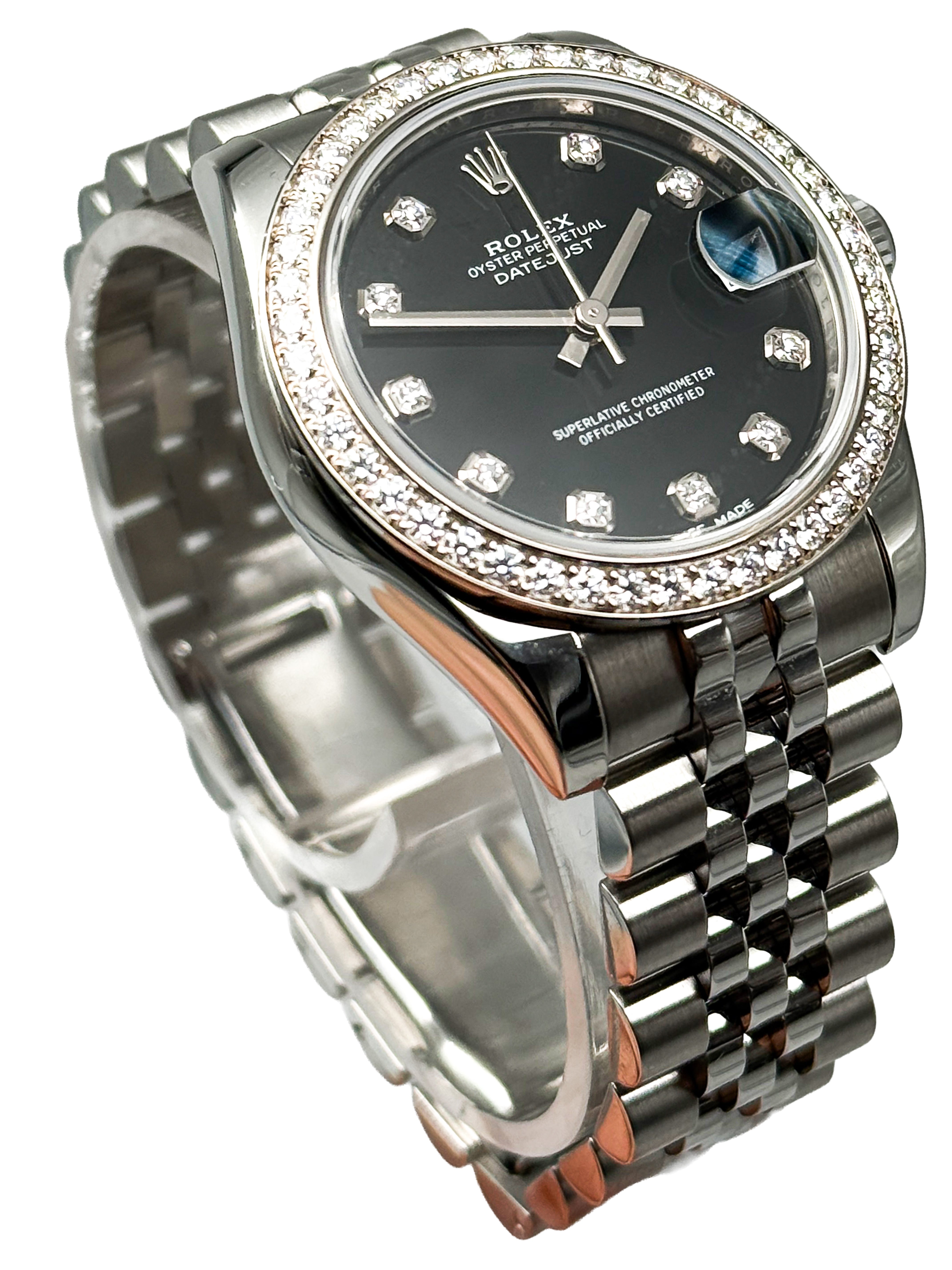 Rolex Datejust 31 – Ref. 178384 – Edelstahl – Diamantlünette – Auto