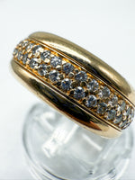 Laden Sie das Bild in den Galerie-Viewer, 750er Gelbgold Bucherer Ring mit Diamanten
