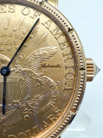 Laden Sie das Bild in den Galerie-Viewer, Corum Gold Münze Uhr, 750er Gelbgold, automatik
