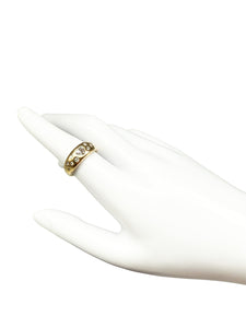 750er Gelbgold Ring mit Herzdiamanten