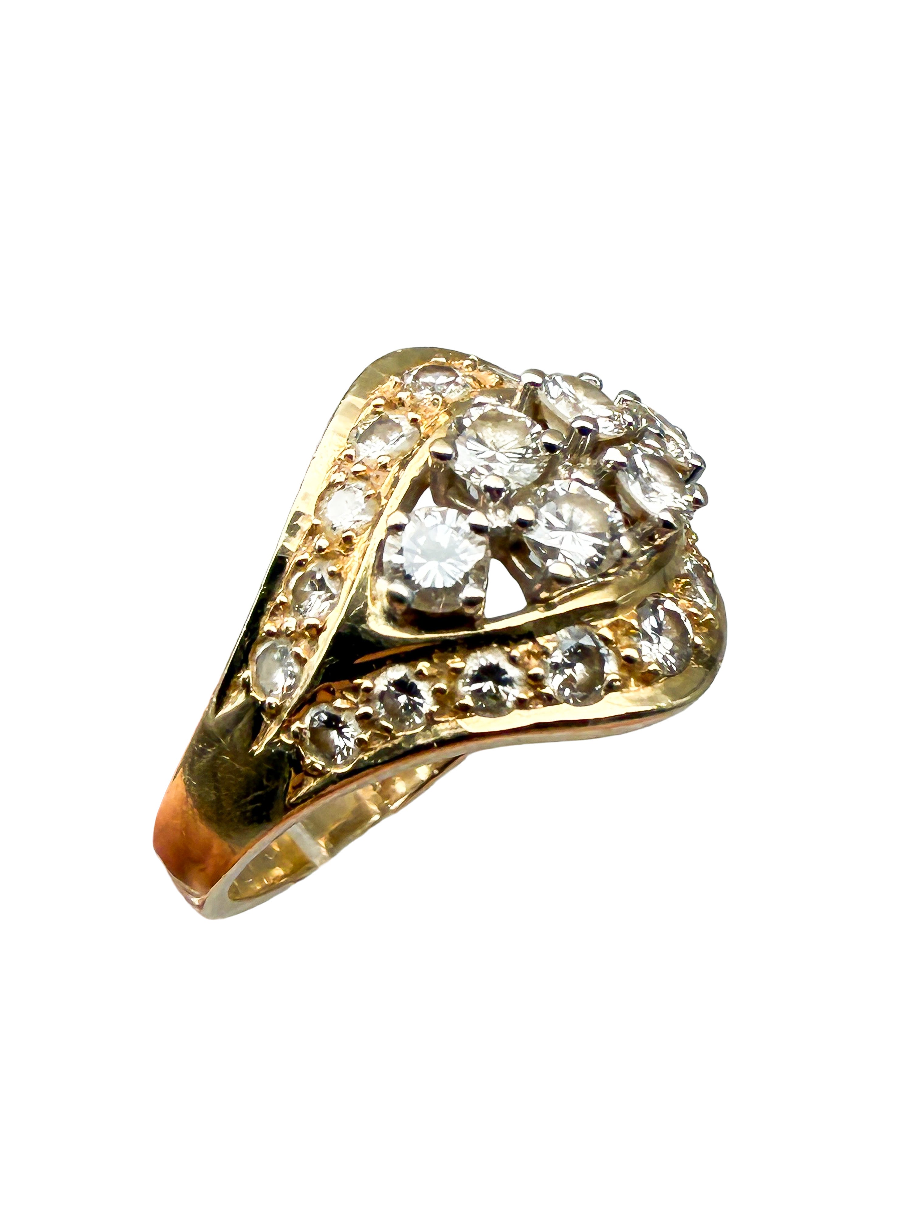 Ring 585er Gelbgold mit Diamanten