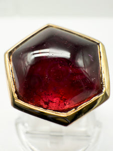 750er Gelbgold Ring mit Turmalin