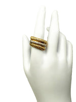 Laden Sie das Bild in den Galerie-Viewer, 585er Gelbgold und Weißgold Ring mit Diamanten
