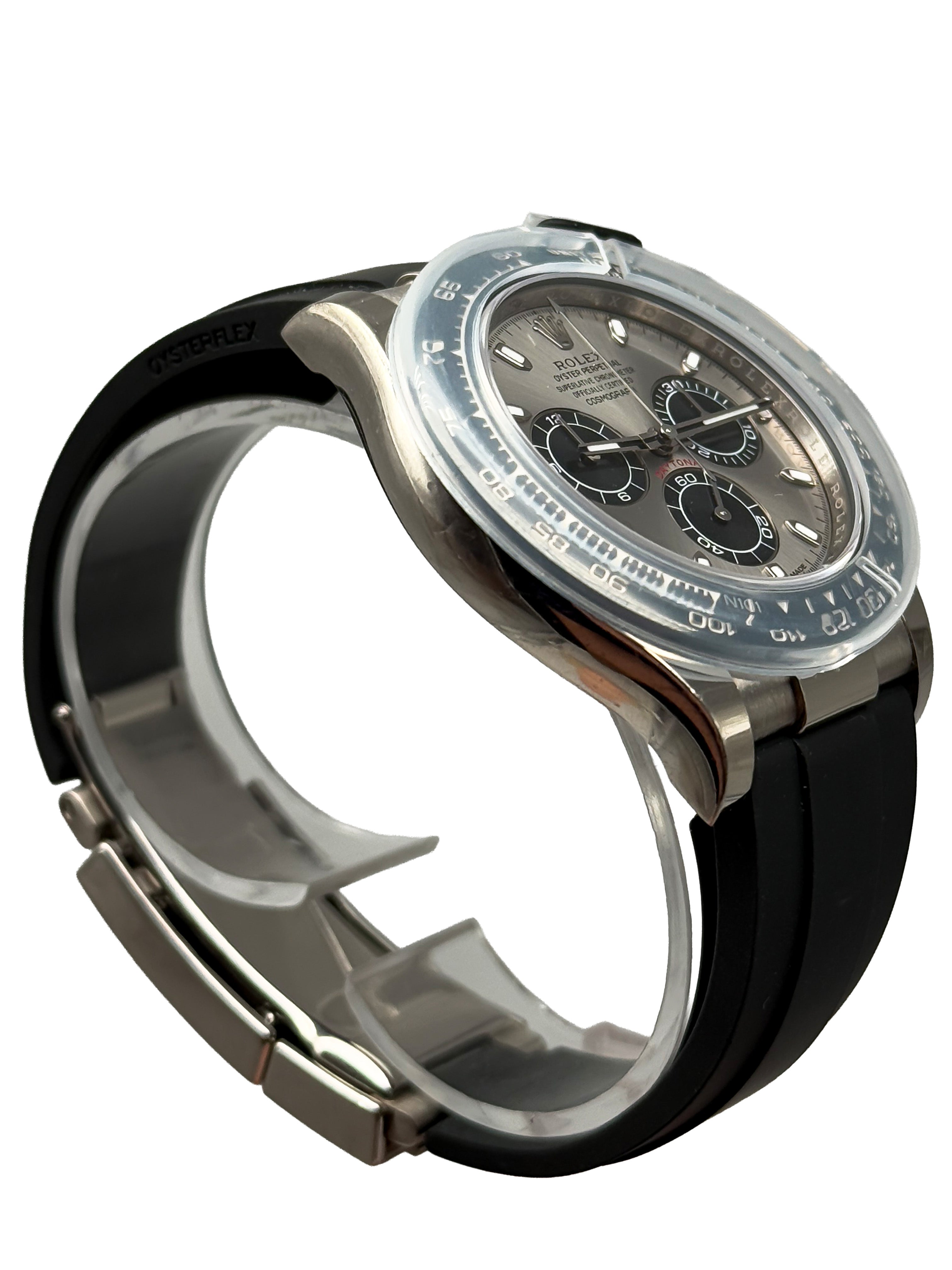 Rolex Daytona 116519LN Weißgold Black-Diamond Dial Oysterflex