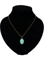Laden Sie das Bild in den Galerie-Viewer, 585er Gelbgold Collier mit Opal
