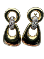 Laden Sie das Bild in den Galerie-Viewer, 750er Gelbgold Ohrringe mit Diamanten
