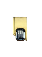 Laden Sie das Bild in den Galerie-Viewer, Gelbgold Brosche mit Aquamarin, 750er Gelbgold
