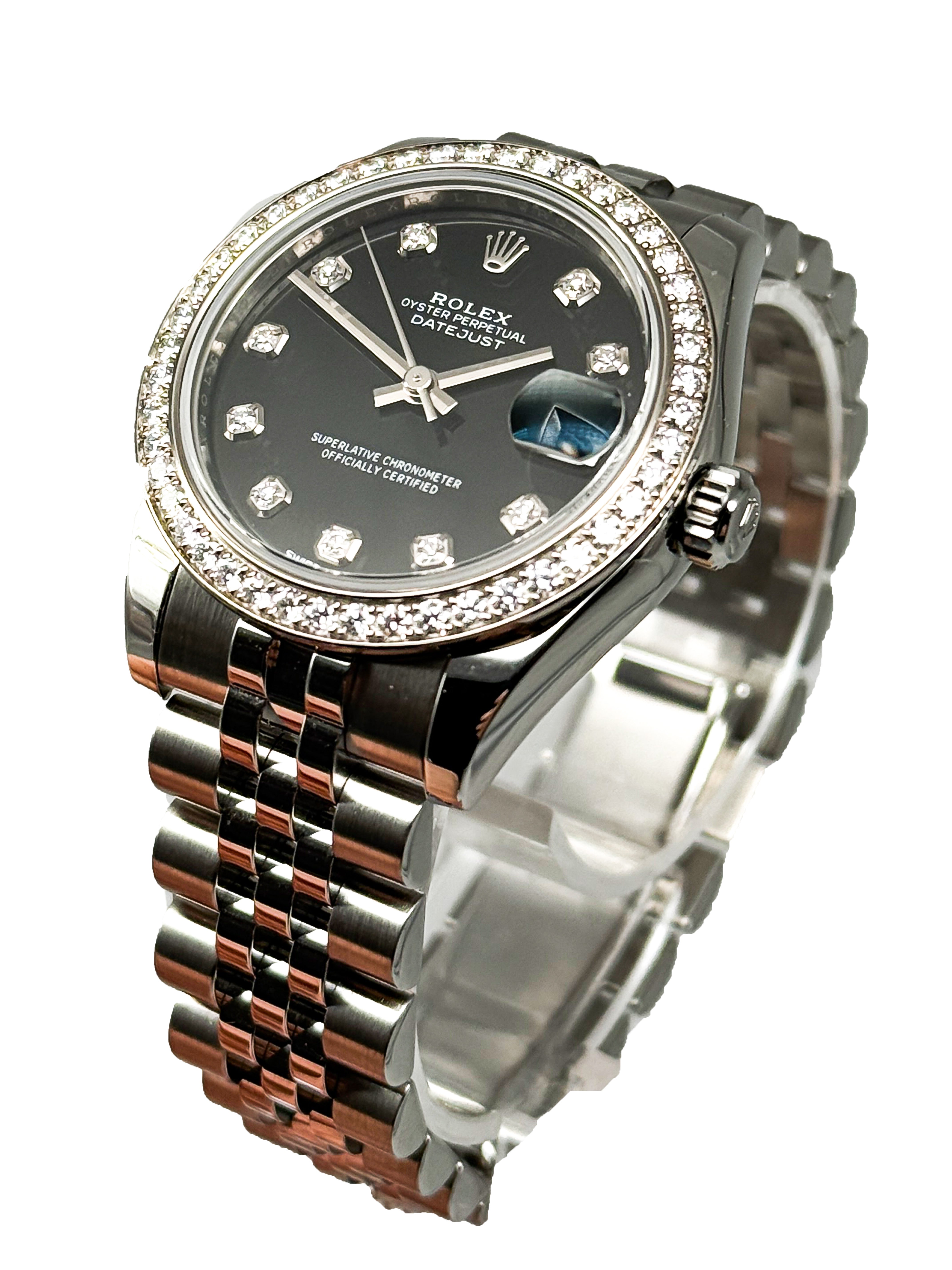Rolex Datejust 31 – Ref. 178384 – Edelstahl – Diamantlünette – Auto