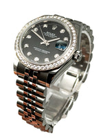Laden Sie das Bild in den Galerie-Viewer, Rolex Datejust 31 – Ref. 178384 – Edelstahl – Diamantlünette – Auto
