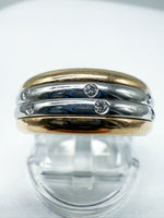 Laden Sie das Bild in den Galerie-Viewer, 750er Gelbgold Bucherer Ring mit Diamanten
