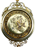 Laden Sie das Bild in den Galerie-Viewer, Anhänger/Brosche Gelbgold 14K mit Perlen
