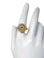 Laden Sie das Bild in den Galerie-Viewer, Ring 750er Gelbgold mit beweglichen Diamanten
