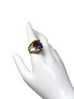 Laden Sie das Bild in den Galerie-Viewer, Ring 750er Gelbgold mit Amethyst
