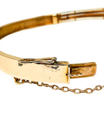 Laden Sie das Bild in den Galerie-Viewer, Antikes Armband aus 585er Gelbgold mit Diamant | Jugendstil um 1890–1905
