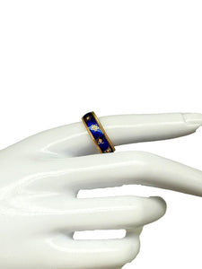 Wellendorff Ring 750er Gelbgold mit Diamanten kaltemaille