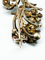 Laden Sie das Bild in den Galerie-Viewer, Brosche Jugendstill mix aus Gold und Silber mit Diamanten
