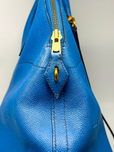 Hermes Bolide 35 - Blau - Gold Hardware - Leder
