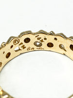 Laden Sie das Bild in den Galerie-Viewer, 585er Gelbgold Ring mit Diamanten und Saphiren
