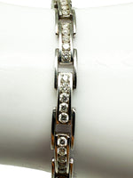Laden Sie das Bild in den Galerie-Viewer, 585er Weißgold; Armband mit Diamanten
