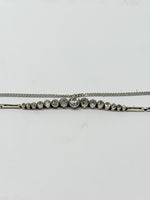 Laden Sie das Bild in den Galerie-Viewer, 585er Weißgold Brosche mit Diamanten, Art Deco, Zertifiziert
