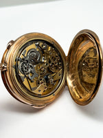 Laden Sie das Bild in den Galerie-Viewer, Taschenuhren Gelbgold 14K, Chronograph, mit Repetition
