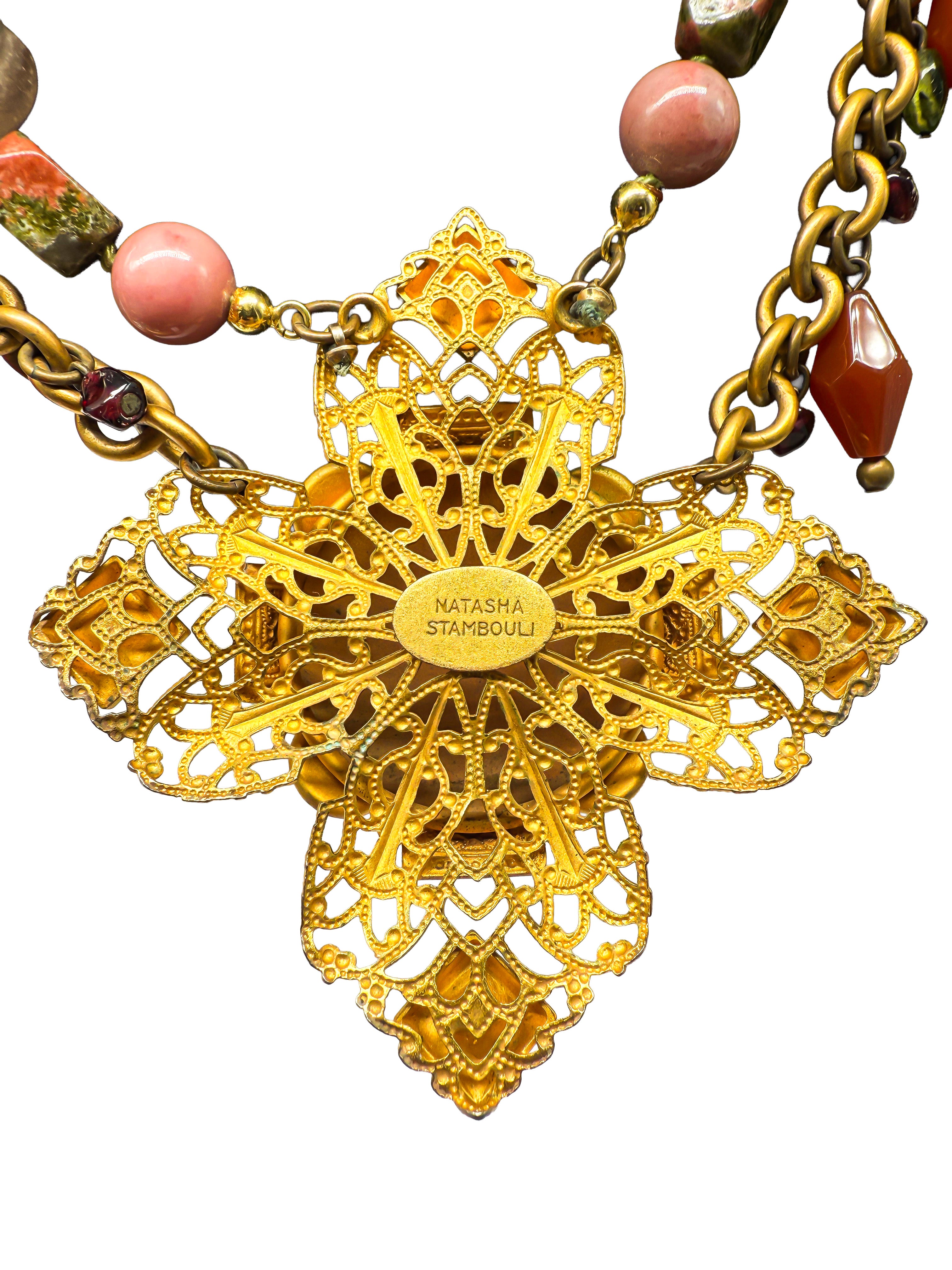 Natasha Stambouli, Modeschmuck, Collier, vergoldet