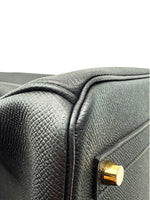 Laden Sie das Bild in den Galerie-Viewer, Hermès Birkin 35 Handtasche aus schwarzem Epsom-Leder
