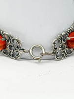 Laden Sie das Bild in den Galerie-Viewer, Silberarmband, 835er mit Bernstein
