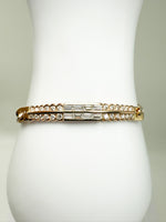 Laden Sie das Bild in den Galerie-Viewer, 14K Gelbgold Armband mit Diamanten 1 ct
