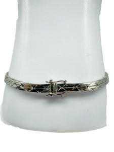 585er Weißgold; Armband mit Diamanten