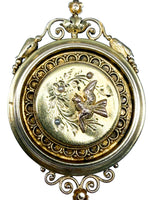 Laden Sie das Bild in den Galerie-Viewer, Anhänger/Brosche Gelbgold 14K mit Perlen
