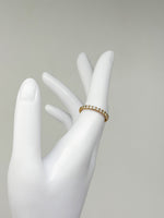 Laden Sie das Bild in den Galerie-Viewer, 18K Gelbgold Ring mit Diamanten, halber Memory ring
