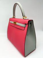 Laden Sie das Bild in den Galerie-Viewer, Hermes Handtasche Sac Kelly II Sellier 25, Rosa
