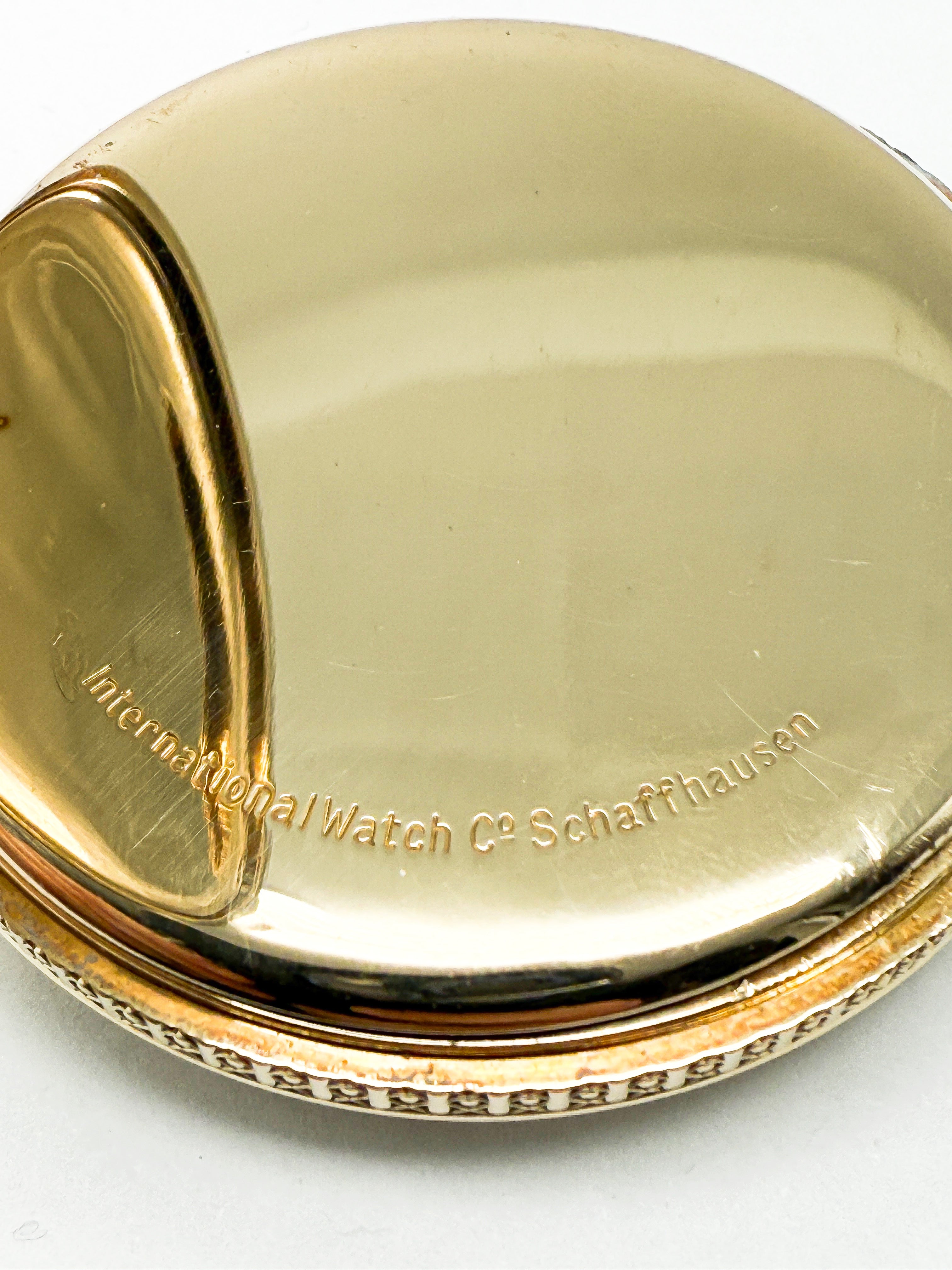 IWC Taschenuhr, Gelbgold 14K, 1927-30