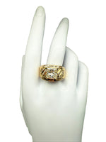 Laden Sie das Bild in den Galerie-Viewer, 750er Gelbgold Ring mit Diamanten
