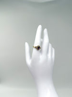 Laden Sie das Bild in den Galerie-Viewer, 750er Gelbgold Ring mit Amethyst und Diamanten
