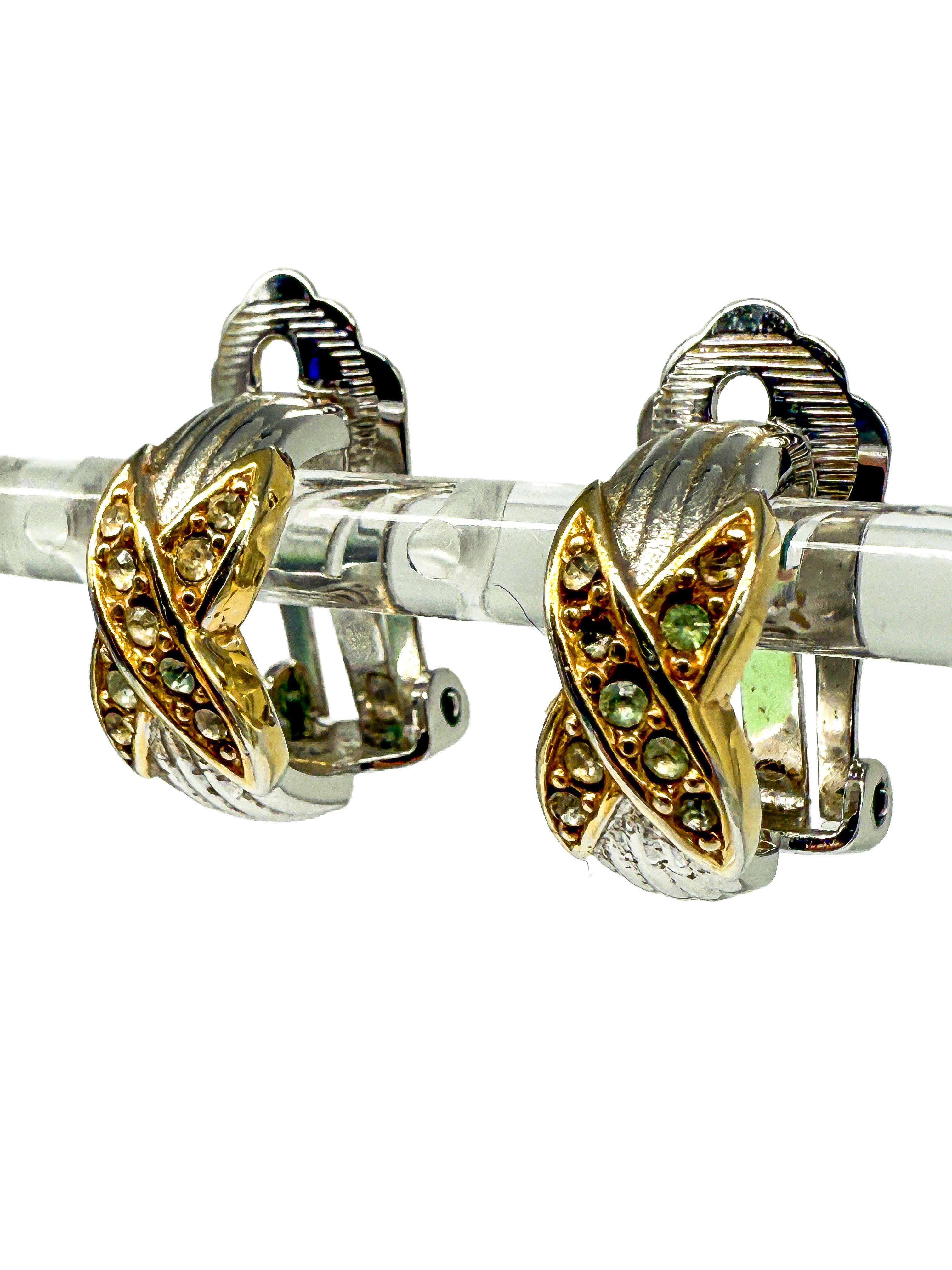 Dior, Schmuck Set, Ohrringe und Collier, vergoldet