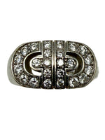 Laden Sie das Bild in den Galerie-Viewer, Bulgari Ring mit Diamanten 750er Weißgold
