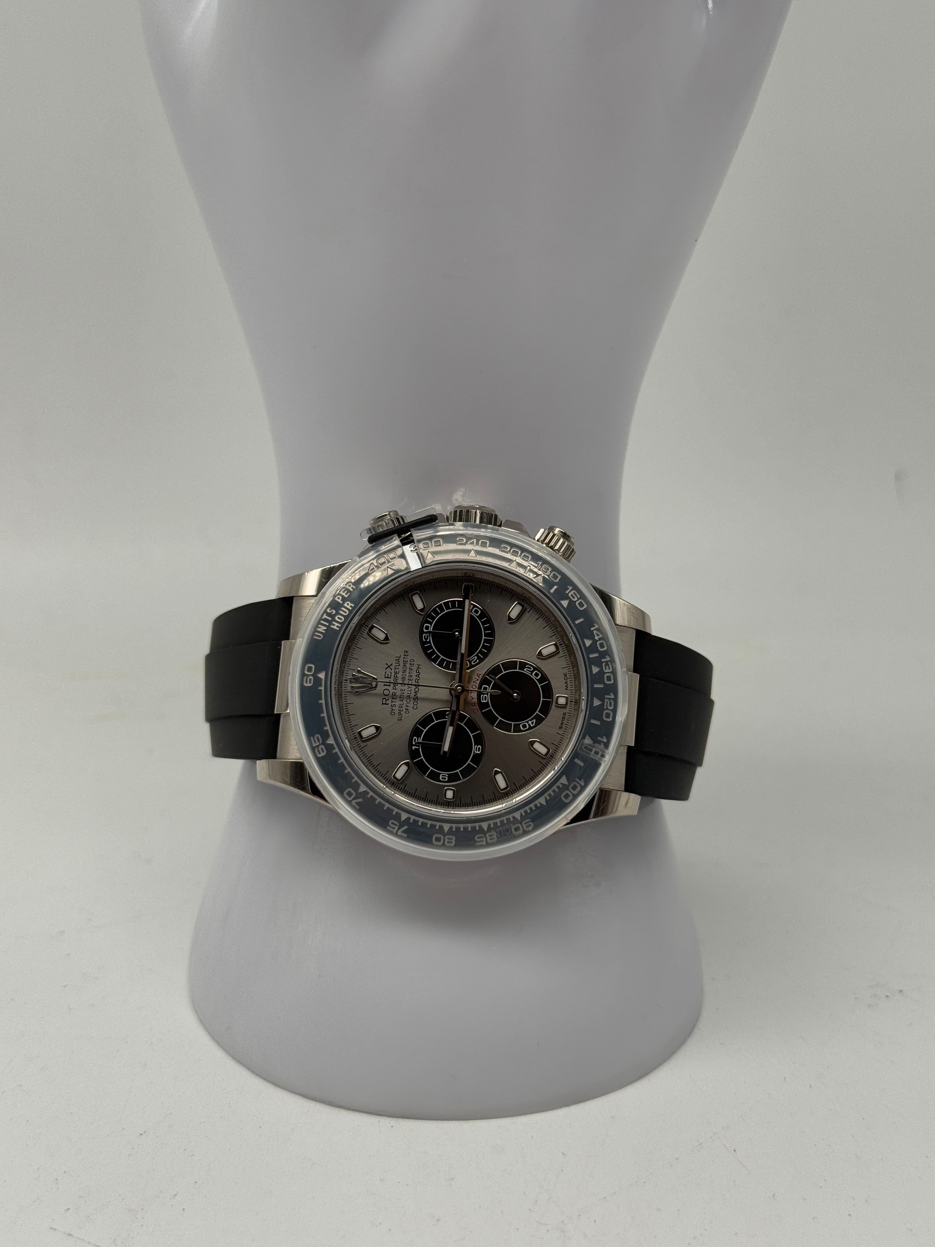 Rolex Daytona 116519LN Weißgold Black-Diamond Dial Oysterflex