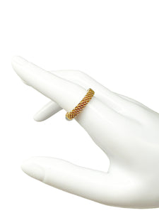 Tiffany & Co Somerset 18K Gelbgold schmaler Mesh Ring