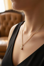 Laden Sie das Bild in den Galerie-Viewer, Chopard "Happy Diamonds" Halskette 41cm - 18K Gelbgold
