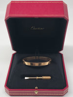 Laden Sie das Bild in den Galerie-Viewer, Cartier "Love" Armband - 18K Rosegold - Klassisches Modell (Full Set)
