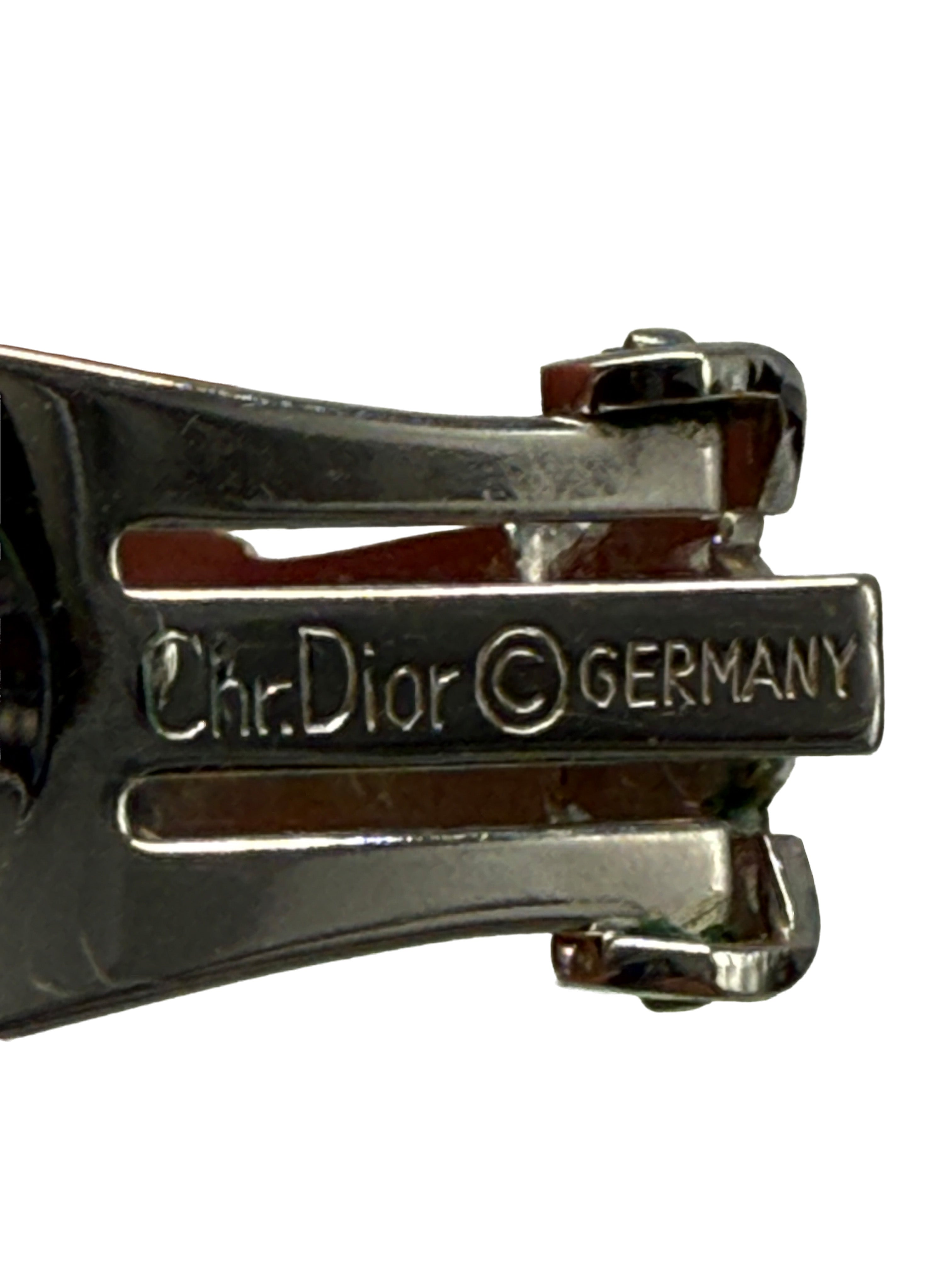 Dior, Schmuck Set, Ohrringe und Collier, vergoldet