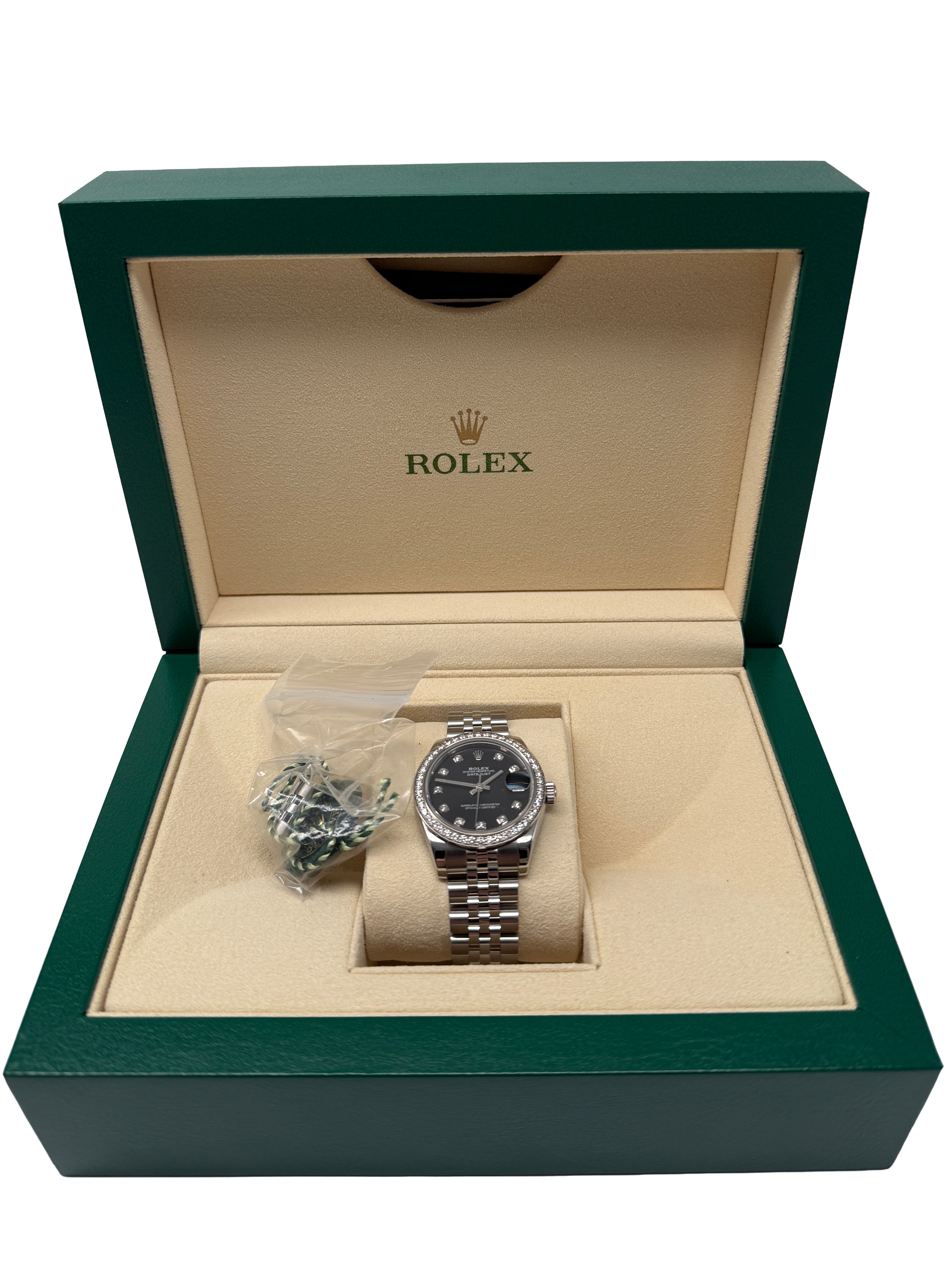 Rolex Datejust 31 – Ref. 178384 – Edelstahl – Diamantlünette – Auto