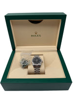 Laden Sie das Bild in den Galerie-Viewer, Rolex Datejust 31 – Ref. 178384 – Edelstahl – Diamantlünette – Auto
