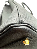 Laden Sie das Bild in den Galerie-Viewer, Hermès Birkin 35 Handtasche aus schwarzem Epsom-Leder
