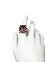 Laden Sie das Bild in den Galerie-Viewer, Ring 750er Gelbgold mit Amethyst
