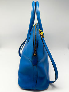Hermes Bolide 35 - Blau - Gold Hardware - Leder
