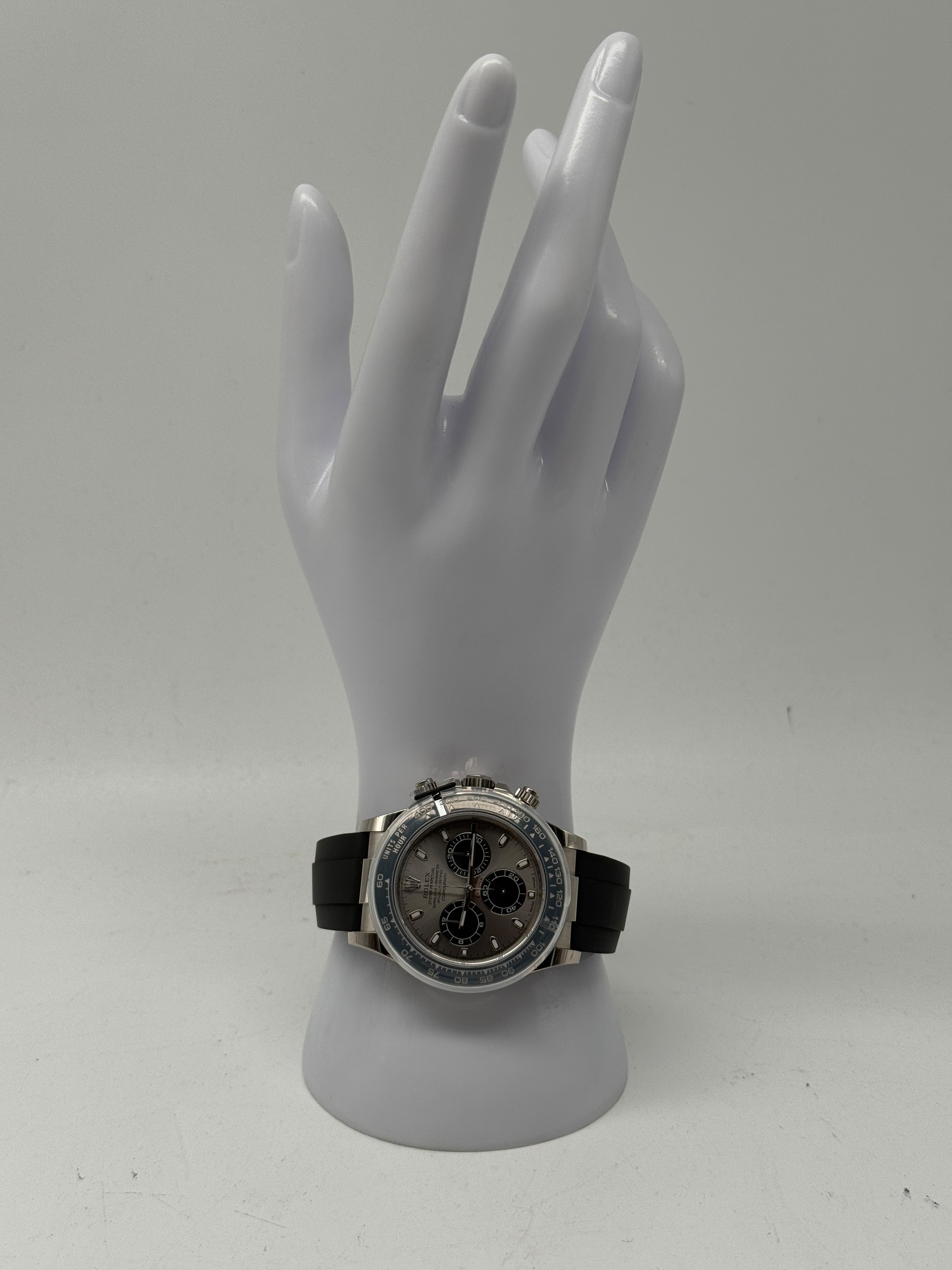 Rolex Daytona 116519LN Weißgold Black-Diamond Dial Oysterflex